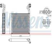 NISSENS 92413 Air conditioning evaporator