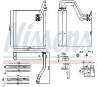NISSENS 92427 Air conditioning evaporator