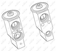 Air conditioning expansion valve 38379 NRF for MITSUBISHI TOYOTA