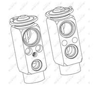 Air conditioning expansion valve 38402 NRF for OPEL ASTRA G Hatchback