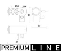 MAHLE ORIGINAL AVE 141 000P AC expansion valve
