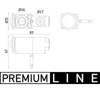 MAHLE AVE140000P A/C Expansion Valve Air Conditioning Fits BMW Rolls-Royce