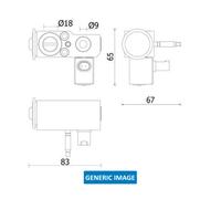 Air Conditioning Expansion Valve Fits Ford C-Max 2 Van MAHLE AVE 224 000S