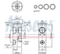 Nissens Aircon Expansion Valve 999548 for eg. LEXUS GX (2002) GX 470 4.7 VVTI e