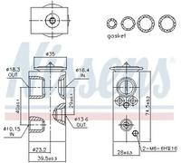 EXPANSION VALVE AIR CONDITIONING 999351 FOR RENAULT MEGANE/III/Hatchback 1.2L