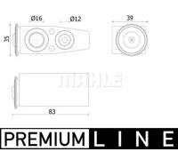 MAHLE ORIGINAL AVE 142 000P AC expansion valve