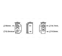 AVA COOLING SYSTEMS BW1497 AC expansion valve