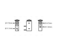 AVA Aircon Expansion valve FD1462 for FORD GALAXY (2006) 2.0 TDCI etc