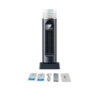 Air Conditioning Fan - Cooling Fans That Blow Cold Air | Space Cooler Cool Gadgets Bladeless, Quiet Evaporative Humidifier with Timer & Remote for Bedroom Office Dorm (Black)