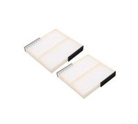 Air Conditioning Filter Element for Mitsubishi for outlander 2016, Synthetic Fiber for media for Engine Protection, White 25x22x5mm(2)