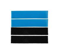 Air Conditioning Filter for Mitsubishi Electric MAC-2330FT-E and MAC-3000FT-E, 8 Pack (4 Dissolving Enzyme + 4 Activated Carbon), PU Sponge & Fiber Cotton, 210x46x5mm, Black/Blue