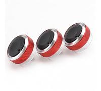 Air Conditioning Knob, EVURU 3Pc For Ford Galaxy MK3 Kuga MK1 Air Conditioning A/C Heater Climate Control Switch Knobs Button Dials Accessories Refitting (Size : Red)