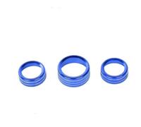 Air conditioning knob For Dodge For Challenger For Charger 2015-2020 Air Conditioning Ring Volume Radio Button Switch Knob Cover(BLUE)