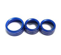 Air conditioning knob Interior Center Air Condition Radio Switch Knob Button Cover Trim For Durango 2014-2020(BLUE)