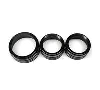 Air conditioning knob Interior Center Air Condition Radio Switch Knob Button Cover Trim For Durango 2014-2020(Black)