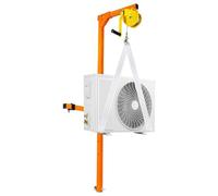 Air Conditioning Lifting Device for One Person, Portable Hand Winch with Removable Bracket and 50FT Stainless Steel Rope(20m)