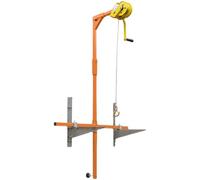 Air Conditioning Outdoor Unit Bracket with Self-Locking Hand Winch Tool - 5HP Heavy-Duty Lifting Solution, 20m Cable for Secure Installation and Support