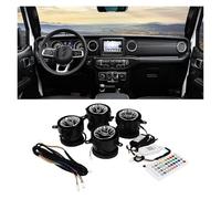 Air Conditioning Outlet LED Front Dashboard AC Air Condition Vent Outlet Turbo Interior Trim For Jeep For Wrangler JL 2018 2019 2020 2021 Car Accessories