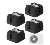 Air Conditioning Pad 4-Piece Anti-Vibration Mat Set, Durable AC Unit Base, Mounting Bracket for 9000 to 60000 BTU Split Systems, Load Bearing Pad with 500 kg Capacity for Bottom