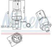 Air conditioning pressure switch 301029 NISSENS