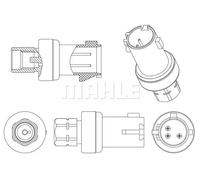 Air conditioning pressure switch ASE 6 000P MAHLE for CHRYSLER LANCIA