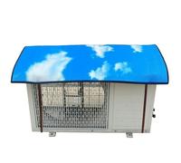 Air Conditioning Protective Cover for Outdoor Use, Weatherproof Cover for Air Conditioners with Leaf Protection, Foldable Outdoor Protection for Air Conditioners in Student Dorm, Office, Apartment