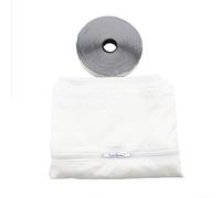 Air Conditioning Sealing Cloth for Sliding Windows, 210T Oxford Fabric, Heat Insulating with Zip, Prevents Cold Air Loss and Insects, Adjustable to 300 cm or 400 cm, White (300 cm)