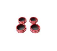 Air Conditioning Switches For Volvo S60 V60 XC60 V40 S80 V70 Central Control Air Conditioning Heat Volume Knob Switch Button Cover(RED)