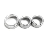 Air Conditioning Switches Interior Center Air Condition Radio Switch Knob Button Cover Trim For Durango 2014-2020(SILVER)