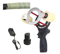 Air Conditioning Tape Winding Machine, 27W Portable Handheld Pipe Cable Tie Winding Tool, 7cm Automatic Tube Wrapping Hand Tools, 70-380R/min Speed, for Wrapping Air Condit Pipe
