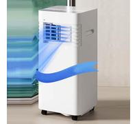 Air Conditioning Unit 8000 Btu Portable Air Conditioner Ac Cooling Fan & Dehumidifier Cooling Ac Unit With 24H Timer Window Kit 2 Speeds 120° Oscillating Cooling Fan Cove,Style 1-Remote control model