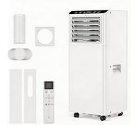 Air Conditioning Unit - Portable Air Conditioner 7000 BTU, 4-in-1 Energy Efficient Cooling & Dehumidifier, Digital Display, 24-Hour Timer, Cooling Fan, Low Noise Sleep Mode [Energy Class a]