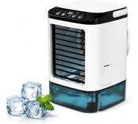 Air Conditioning Unit Portable Air Conditioner Desktop Evaporative Mini Portable Cooler with Water Tank Personal Tabletop Cooling Unit for Summer Comfort Office Home Bedroom Desk Use