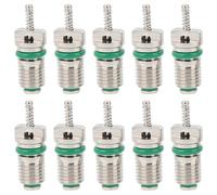 Air Conditioning Valve Core, 10pcs A/C R134a Valve Cores Refrigeration Schrader Valve Cores Automotive Air Conditioning Part Valve Core for Repair Installation