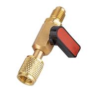 Air Conditioning Valve - Refrigerant Charging Ball Valve, 7.12cm | Brass Connect Fittings AC Refrigerant Adapter for Home Indoor Dorm Apartment Hotel Rental, Durable Leakproof for HVAC Maintenan