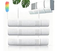 Air Conditioning Vent Deflector, Wall Mounted Windshield Retractable AC Wind Cover, General Air Conditioner Accessories for Workplace, Dormitory, Bedroom, Apartment, Bathroom (3PCS)