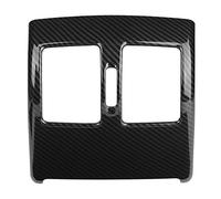 Air Conditioning Vent Frame, Rear Air Conditioning Vent Frame Trim Carbon Fiber Style Panel Decoration Sticker Cover for Benz C Class W204 2008-2013