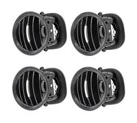 Air Conditioning Vent Grille Replacement for Opel For Vauxhall For ADAM For All Models 2013 2014 2015 Air Conditioner Vent Cover Air Outlet Grille 13417363 2201099(4PCS Black)(4PCS with Chrome)
