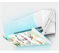 Air Conditioning Windscreen, Wall Mounted Air Conditioning Anti-direct Blowing Deflector 180 Degrees Adjustable, Retractable (Color : Elk)