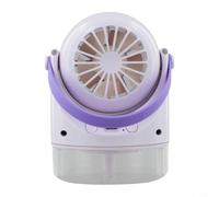 Air Conditioning without External Ventilation: Compact Air Cooler Fan with 3 Levels for Home - 500 mAh for Battery Purple (Purple)