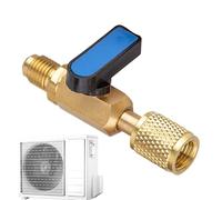 Air Coolant Charge Valves - Quick Connect In | Air Conditioning Coolant Tube - For Home, Indoor, Dorm, Hotel, Rent, Kitchen, Bedroom, Living Room, Restaurant