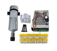 Air cooled 0.8kw DC110V 20000RPM CNC spindleMotor Kit ER16/ chuck 800W Spindle electronic starter + Power Supply speed governor For Engraving(Package 6 ER16)