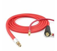 Air Cooled Tig Welding Cable Hose With 8mm Quick Connector For Wp9 Wp17 Torches, 300cm Flexible Integrated Power And Gas Line, 2-150a Compatible With Dkj10-25 Din