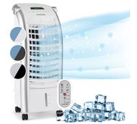 Air Cooler Fan Humidifier Home Office Oscillation 6L 65W Remote 4 Speed White