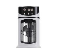 Air Cooler - Humidifying Fan for Desk | 3 Gear Speed Cooling Device with LED Light for Bedroom Dormitories Outdoor Living Room Camping Study