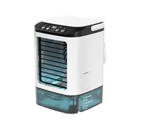 Air Cooler, Mini Portable Air Conditioner Fan,Noiseless Evaporative Air Humidifier,Air Con Unit,3 in1 Desk Air Cooler 3 Wind Speeds,Cooling Mist,7 LED Lights Desk Cooler for Home Travel Office