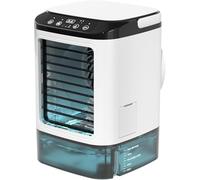 Air Cooler, Mini Portable Air Conditioner Fan,Noiseless Evaporative Air Humidifier,Air Con Unit,3 in1 Desk Air Cooler 3 Wind Speeds,Cooling Mist,7 LED Lights Desk Cooler for Home Travel Office