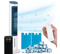 Air Cooler Portable Air Conditioner Fan Tower Humidifier Purifier Remote White