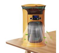 Air Cooler Portable | Humidifying Fan for Desk | 3 Wind Speed Cooling Device with LED Light for Dormitories Bedroom Office Children's Room Outdoor Camping Study Apartment