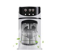 Air Cooler Portable - Humidifying Fan with Light | Cooling Device with 3 Gear Speed and LED Light for Camping Office Study Outdoor Apartment Dormitories